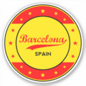 Barcelona Sticker (Voorkant)