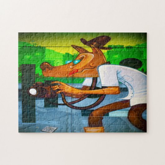 Barcelona Street Scene. Legpuzzel (Horizontaal)