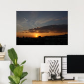 Barcelona Sunset Poster (Thuiskantoor)