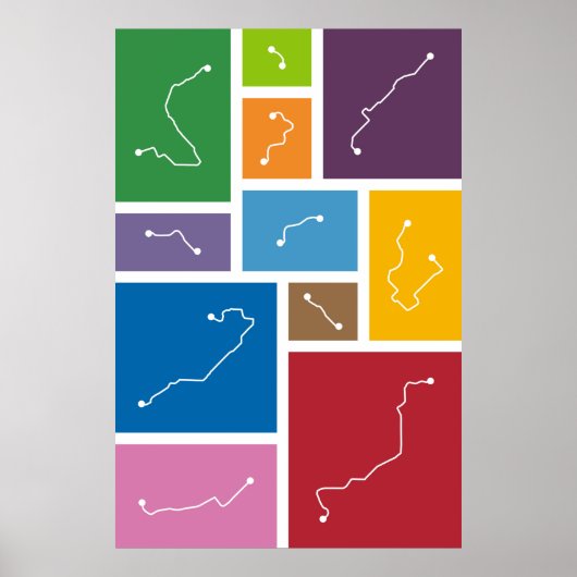 Barcelona - Transit Palettes Poster (Voorkant)