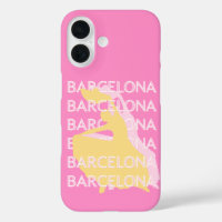 Barcelona Travel Art, Spanje, Reiskunst, Roze