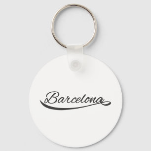 barcelona typografie sleutelhanger
