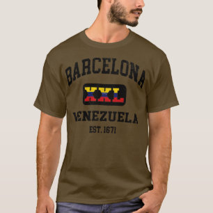 Barcelona Venezuela XXL Atletisch ontwerp T-shirt