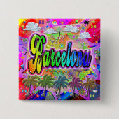 Barcelona Vista Express-Button Vierkante Button 5,1 Cm (Voorkant)