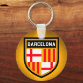 Barcelona-vlag Sleutelhanger (Voorkant)