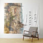 Barcelona Wedding Photo Backdrop Wandkleed (In Situ (horizontaal))