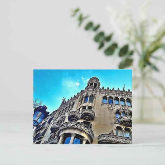 Barcelona zonder titel briefkaart (Staand voorkant)