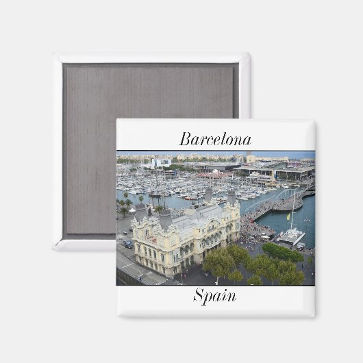 Barcelone, Espagne Magnet (Recto/Verso)