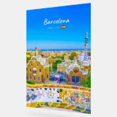 Barcelone, Espagne - Parc Guell Mosaïque Gaudi (Angle)