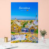 Barcelone, Espagne - Parc Guell Mosaïque Gaudi (Mariage)