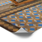 Barcelone, Espagne - Poster de l'escalier en mosaï (Coin)