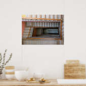 Barcelone, Espagne - Poster de l'escalier en mosaï (Cuisine)