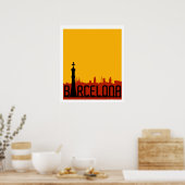 Barcelone, Espagne, Poster Voyage (Cuisine)