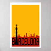 Barcelone, Espagne, Poster Voyage (Devant)