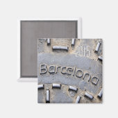 Barcelone Espagne Voyage Frigo Magnet Changement A (Recto/Verso)