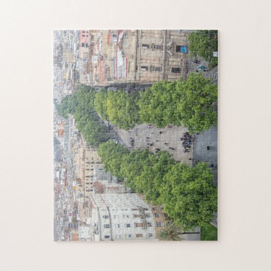 Barcelone La Rambla vue puzzle (Vertical)