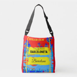 Barceloneta, Barcelona 90's stijl- ontwerp 6 Crossbody Tas