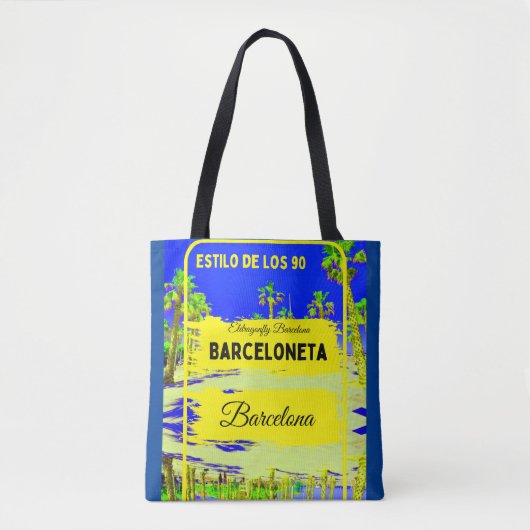 Barceloneta, sac de style Barcelone-bleu foncé (Devant)