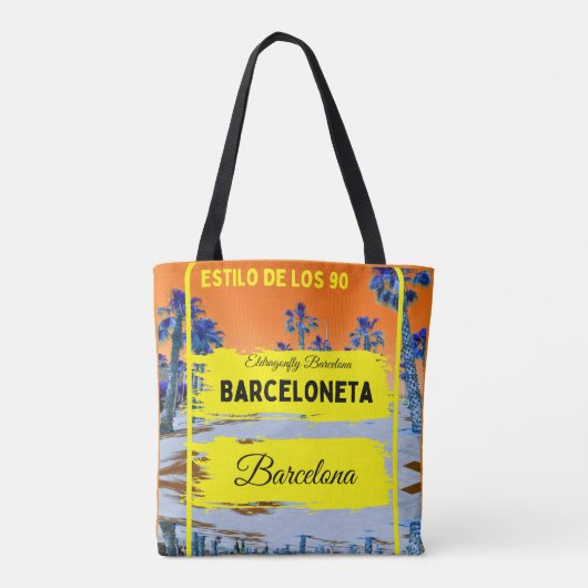 Barceloneta, sac style Barcelone-Orange (Dos)