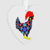 Barcelos Rooster Nationaal Emblem Ornament (voorkant)