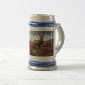 Barclay Clan Badge & Stag Personalized Bierpul (Voorkant rechts)