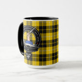 Barclay Clan Badge & Tartan Combo 15oz Mug (Devant gauche)
