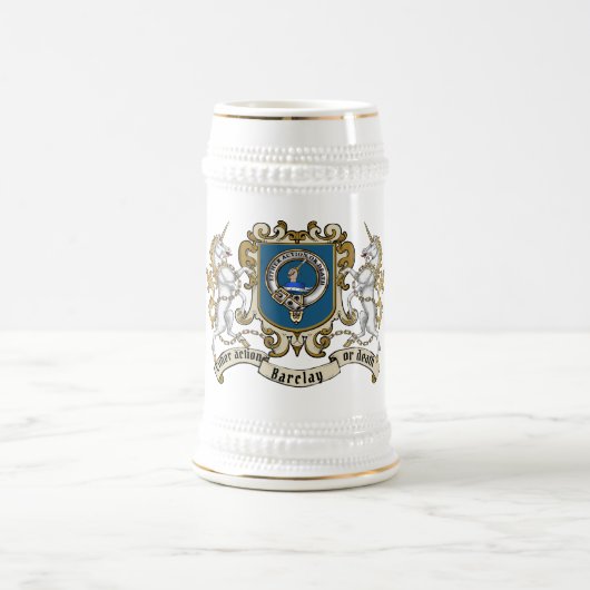 Barclay Clan Badge & Unicorn Bierpul (Center)