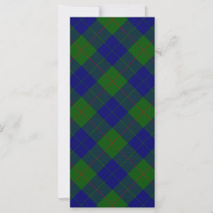 Barclay clan tartan blauwe groene vleid