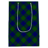 Barclay clan tartan blauwe groene vleid medium cadeauzakje (Achterkant)