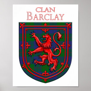 Barclay Hunting Tartan Scottish Pset Poster