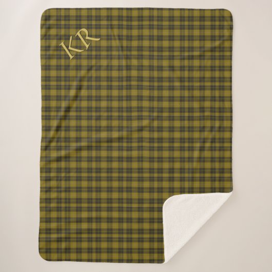 Barclay Tartan avec vos initiales, Scottish Plaid (Devant)