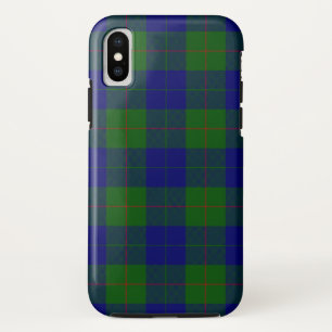 Barclay tartan blauw groen ruit iPhone XS hoesje