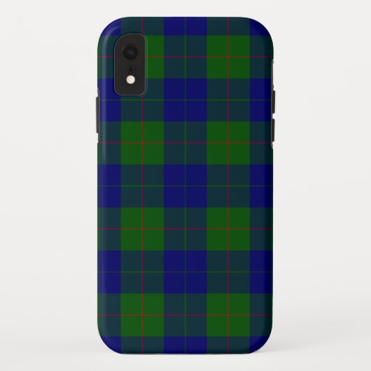 Barclay tartan blauwe groene vleid Case-Mate iPhone case (Achterkant)