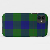 Barclay tartan blauwe groene vleid Case-Mate iPhone case (Achterkant (horizontaal))