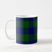 Barclay tartan blauwe groene vleid koffiemok (Links)