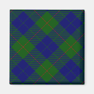 Barclay tartan blauwe groene vleid magneet