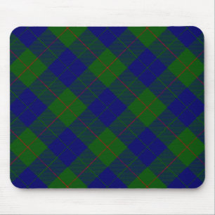 Barclay tartan blauwe groene vleid muismat