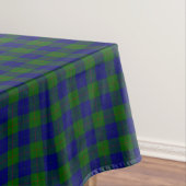 Barclay tartan blauwe groene vleid tafelkleed (Voorbeeld)