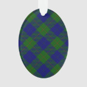 Barclay tartan bleu vert plaid (devant)