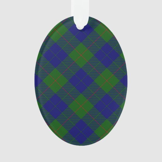 Barclay tartan bleu vert plaid (devant)