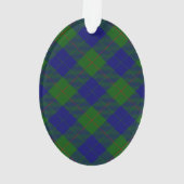 Barclay tartan bleu vert plaid (dos)