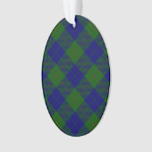 Barclay tartan bleu vert plaid (devant)