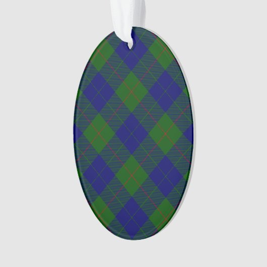 Barclay tartan bleu vert plaid (devant)