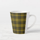 Barclay Tartan met uw initialen, Schotse speldenst Latte Mok (Rechts)