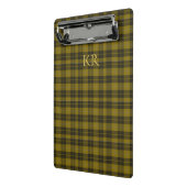 Barclay Tartan met uw initialen, Schotse speldenst Mini Klembord (Angled2)