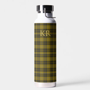 Barclay Tartan met uw initialen, Schotse speldenst Waterfles