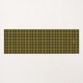 Barclay Tartan met uw initialen, Schotse speldenst Yogamat (Achterkant (horizontaal))