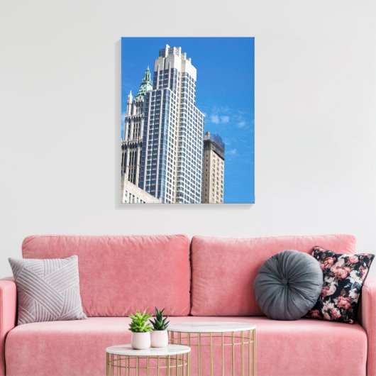 Barclay Tower Manhattan New York City Canvas Afdruk (Insitu (Woonkamer))