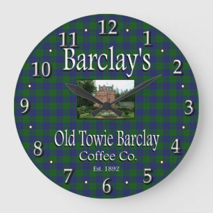 Barclay's Old Towie Barclay Coffee Co. Wall Clock Grote Klok