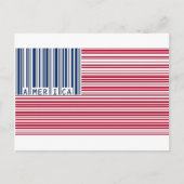 barcode american flag briefkaart (Voorkant)